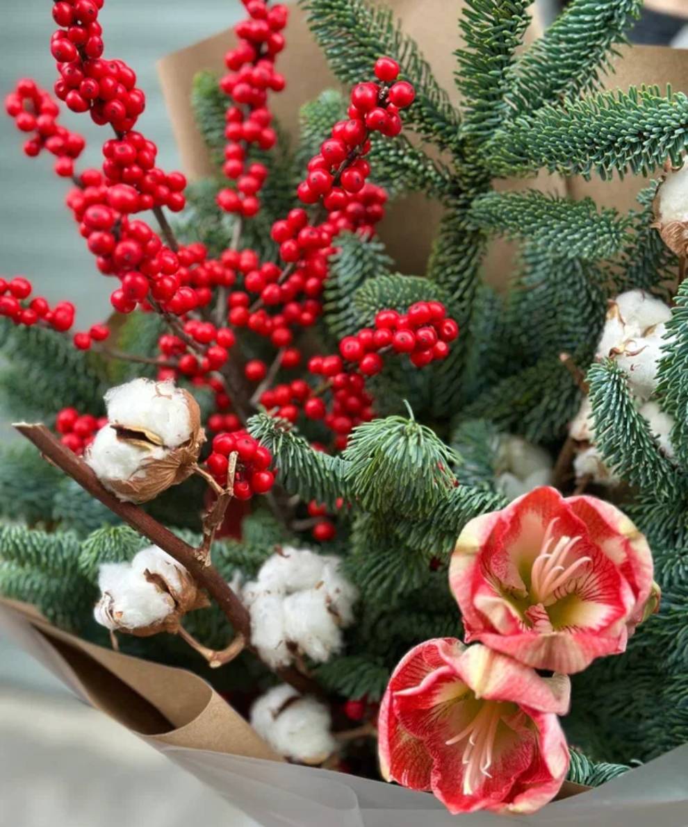 Зимний букет "Морозное утро"