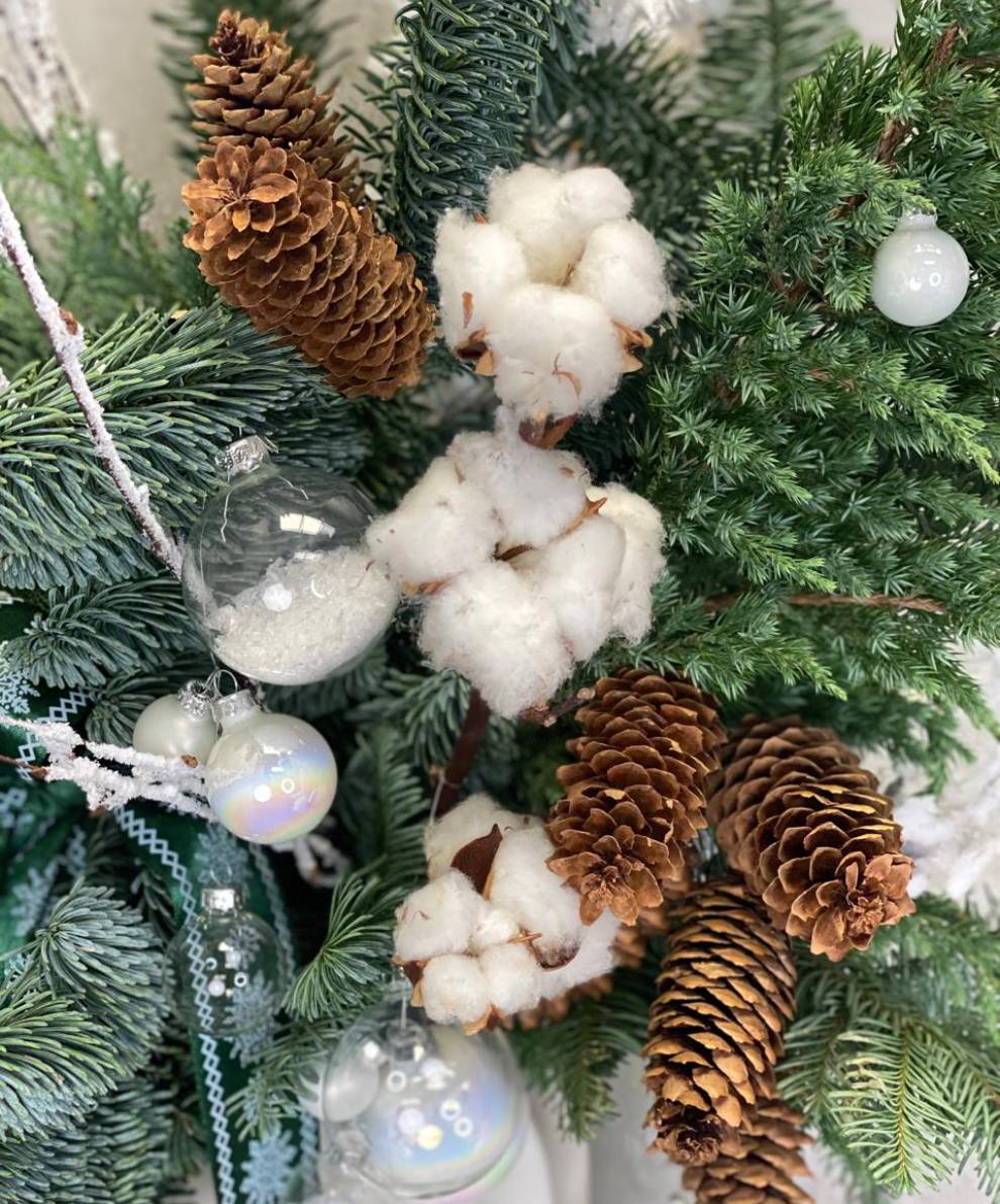 Зимний букет в вазе "Лесная мелодия"