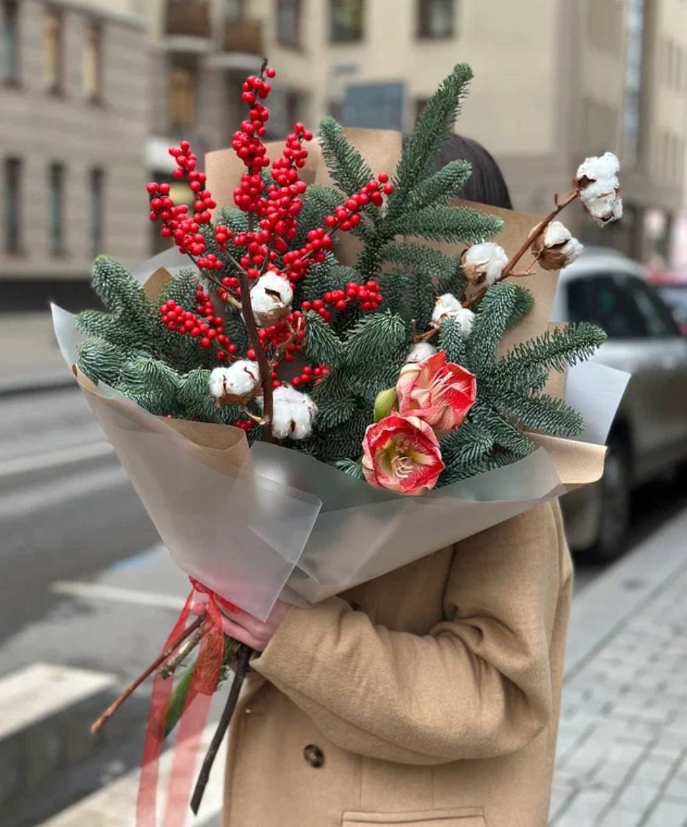 Зимний букет "Морозное утро"