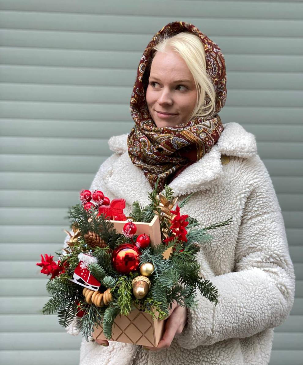 Новогодняя композиция "От шеф-флориста"