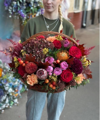 Композиция в корзине №1362
